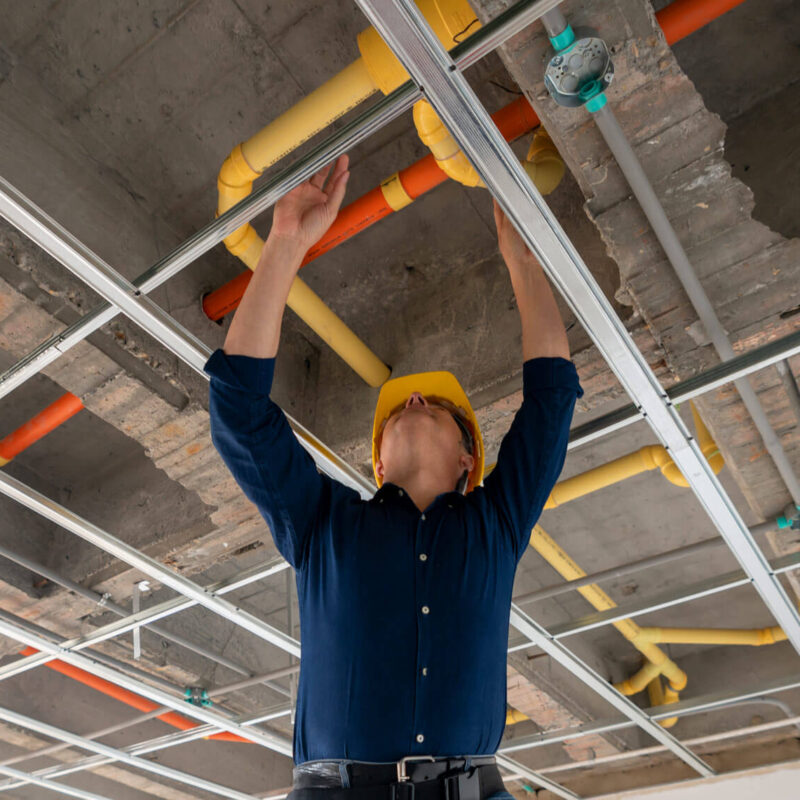 Overhead Plumbing Installation